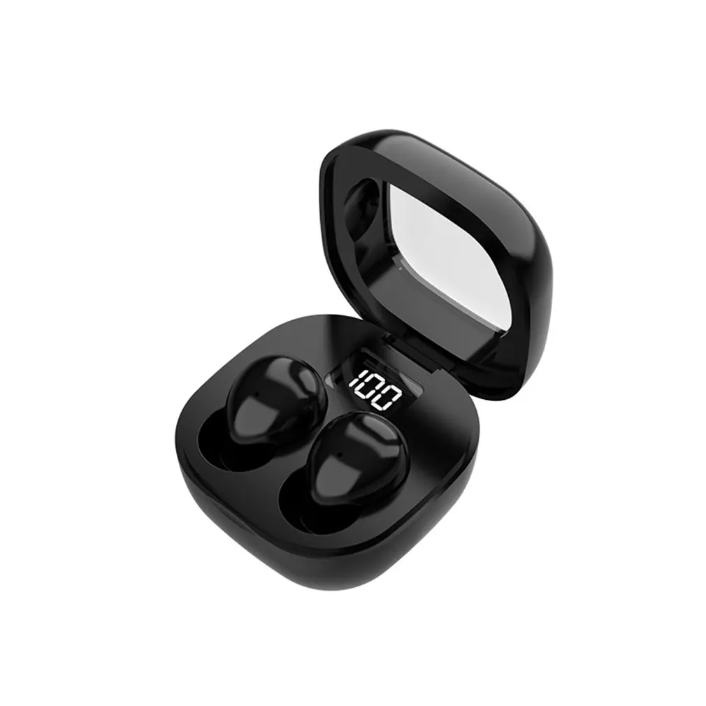 SK19 Small Earbuds Wireless Bluetooth Headset Headphones Sport Sleep Work in Class Invisible Wear Bass Sound Quality Earphone