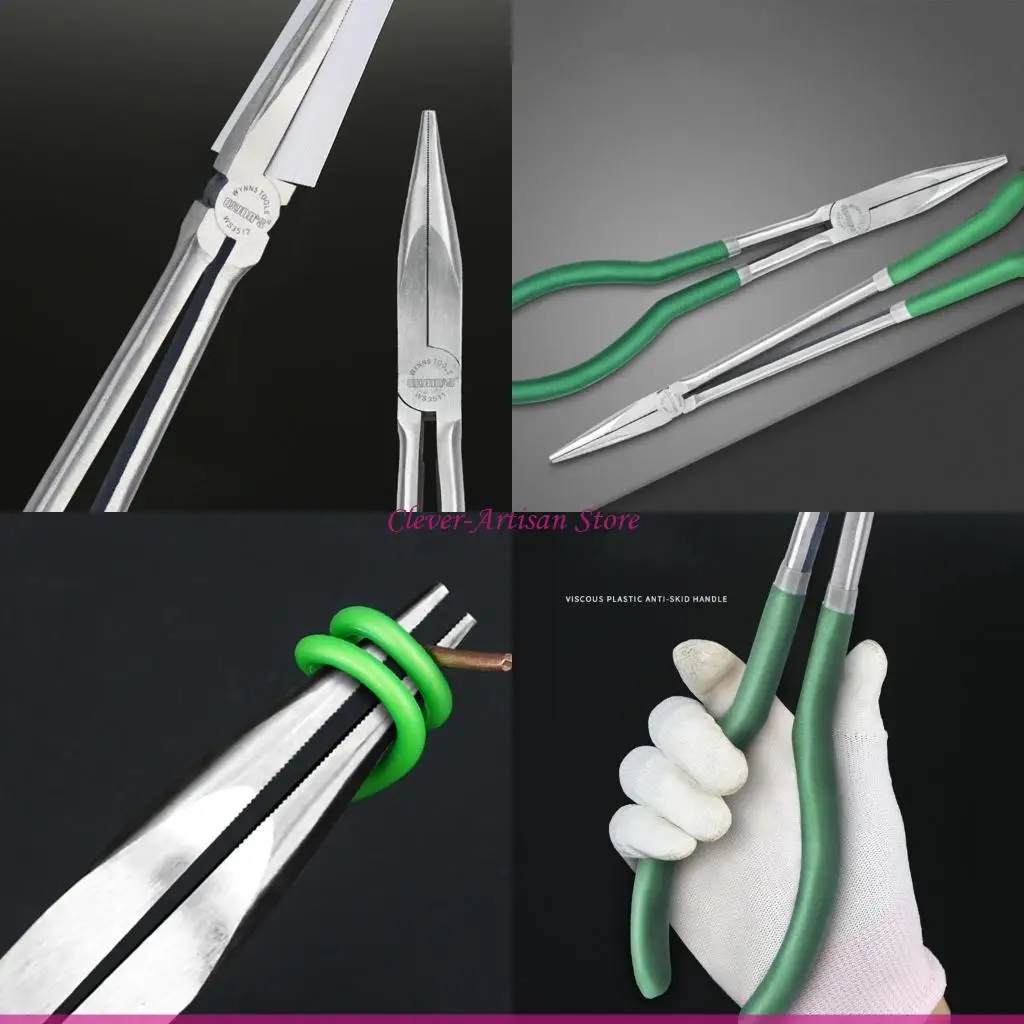 

E06B Long Needle Nose Pliers Needle Nose Pliers 10/16 inch Wire Removal