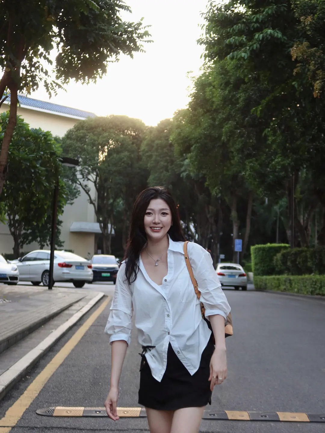 

White Korean Style Loose Fit Shirt Women's Summer Lazy Fashion Single Button mid Sleeve Slimming Effect Business Casual Pure ...