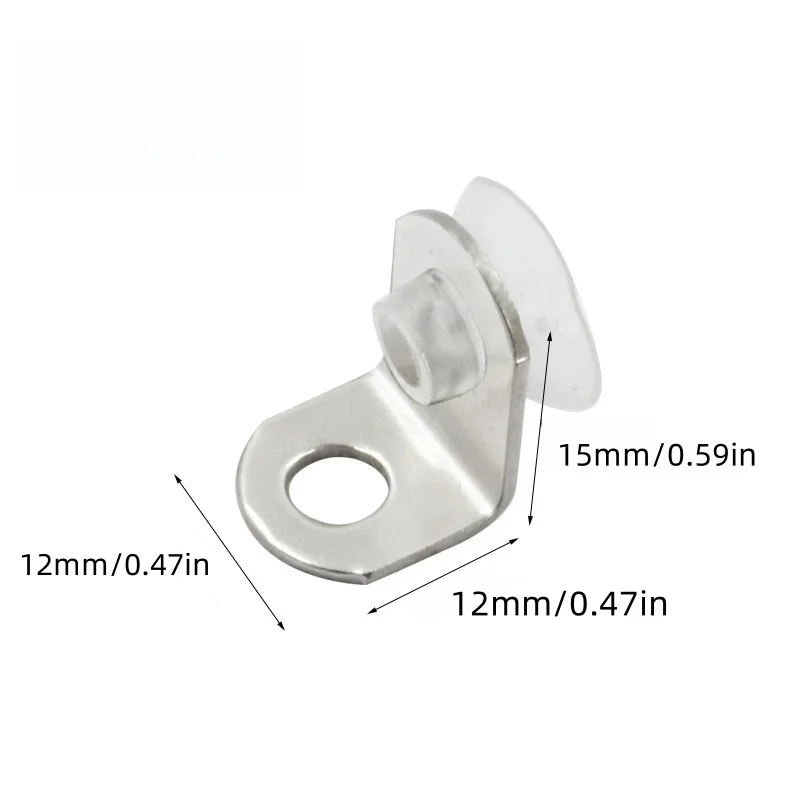 6/12/30pcs L-shaped support layers with suction cups, suitable for cabinets, shelves, and fixed bracket hardware accessories ﻿
