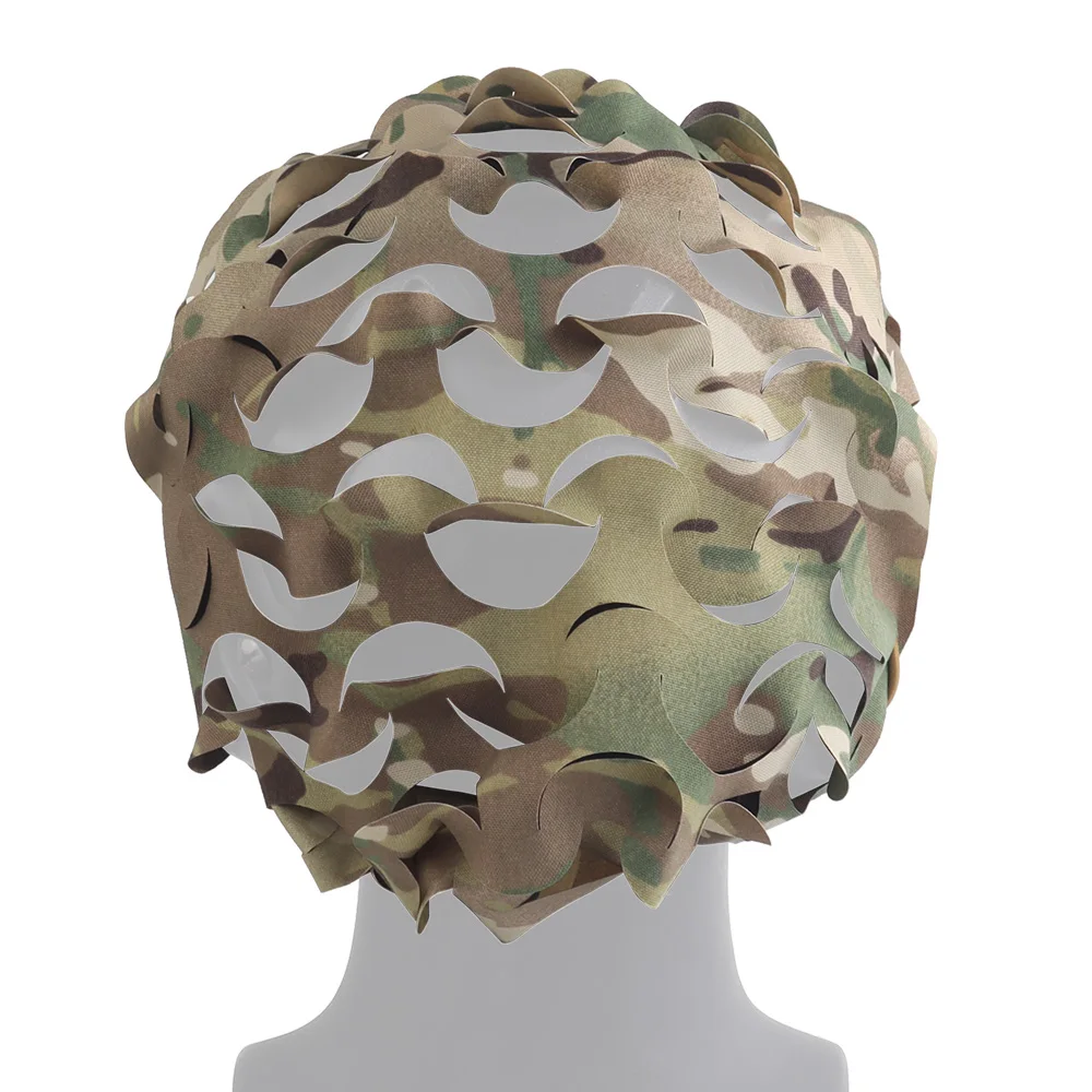 Tacticl 3D Laser Cut Helmet Cover Leaf Shape  camo High Quality Wear-resistant Paratrooper Hunting Airsoft Fast Helmet Cloth