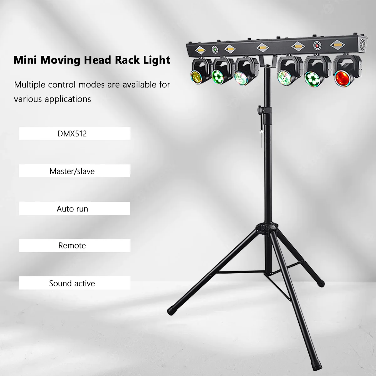 6 head shaking head stage effect light DMX voice-activated beam of laser effect  DJ disco  for KTV concerts