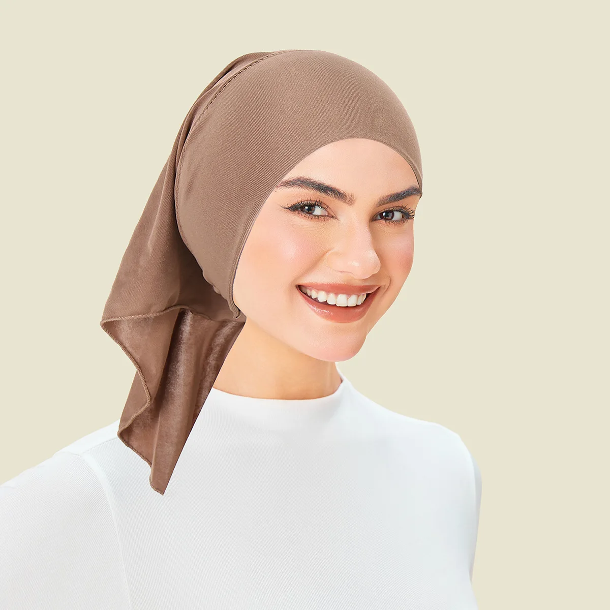 

Новый эластичный нижний шарф, мусульманский хиджаб, женский простой платок ниндзя, шапочка-бини, тюрбан, повязка на голову от выпадения волос, Turbante Mujer