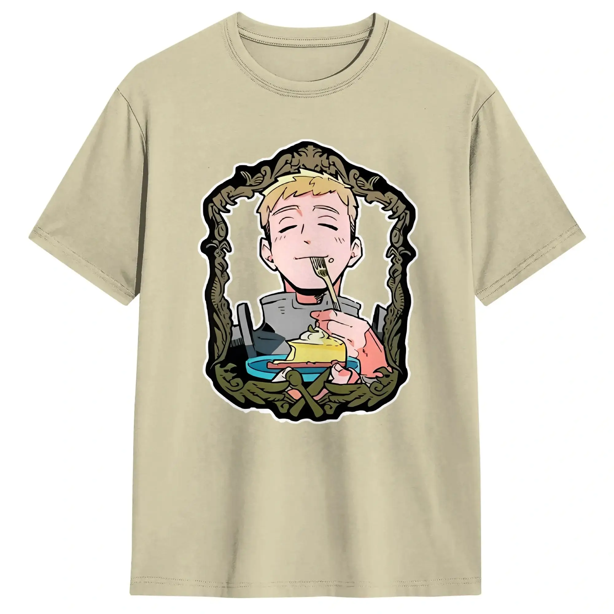 Delicious In Dungeon Portrait T-Shirts Dungeon Meshi Cool 100% Cotton Tee Shirt Crew Neck Short Sleeve T Shirts