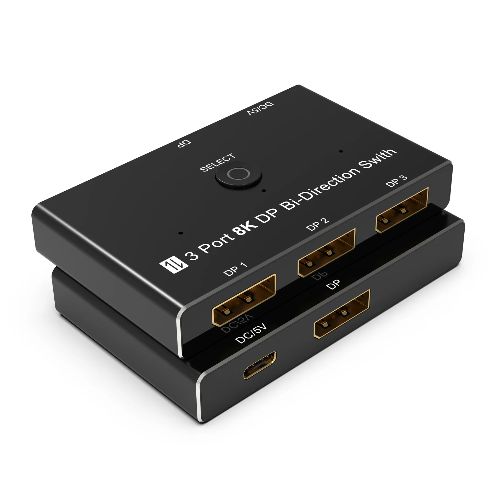 

Двунаправленный коммутатор DP1.4 8K30Hz DP1.4 с питанием Type-C — двусторонний видеоконвертер DP для высокоскоростного дисплея нескольких устройств