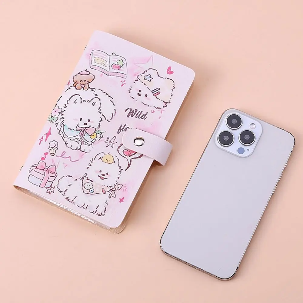 

Cute Dog 100 Envelopes Money Saving Challenge PU Save Money Money Collection Book Large Capacity Waterproof