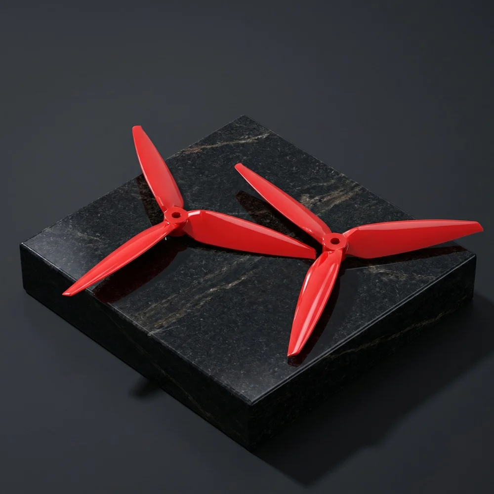 2 Pair 4 Colors Gemfan 7040 7.0x4.0 FPV PC 3 Propeller Prop Blade CW CCW Shaft Through the Machine More Special Motor 2407