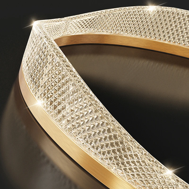 ديكور المنزل الحديث حلقة أدى أضواء قلادة ضوء مصابيح لغرفة المعيشة الثريات لغرفة الطعام شنقا ضوء الإضاءة الداخلية #6