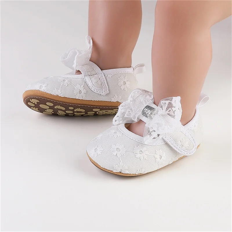 أحذية Blotona للفتيات الصغيرات ماري جين كاجوال مسطحة لطيفة بعقدة على شكل فيونكة لؤلؤية للأطفال الصغار أحذية سرير الأطفال الرضع #4