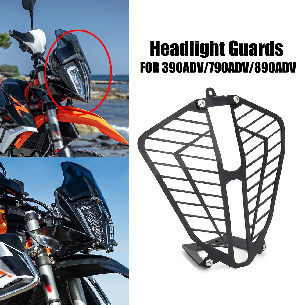 

For KTM 390 790 890 Adventure R S ADV 2019 2020 2021 Motorcycle Accessories Headlight Guard Protector Grille Protective Cover