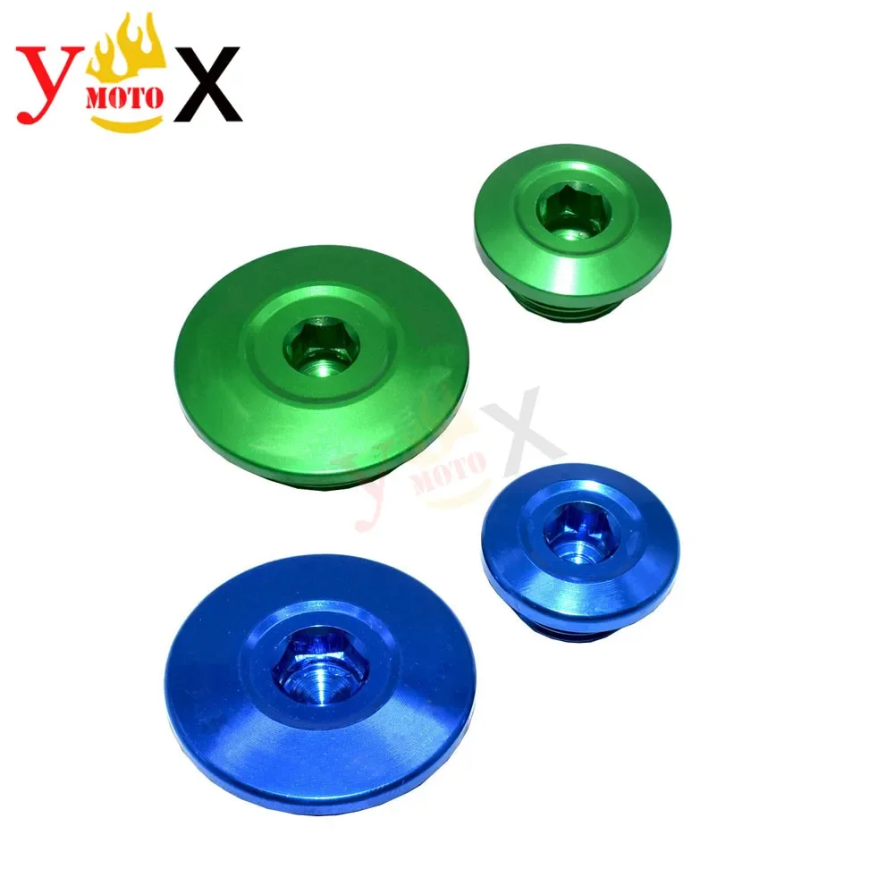 Motorcycle Right Side Stator Engine Plug Timing Cover Screw Cap Decal For KAWASAKI KLX250 KLX 250 KLX250S KLX250SF D-TRACKER