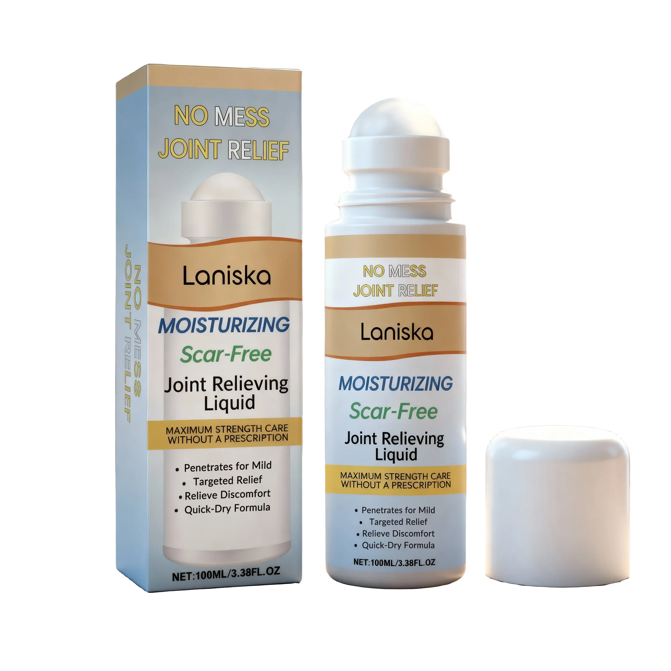 Laniska Roll On Joint Relieving Liquid Joint Muscle Care Liquid Help Relieve Stiffness Soreness Improve Circulation Joint Care