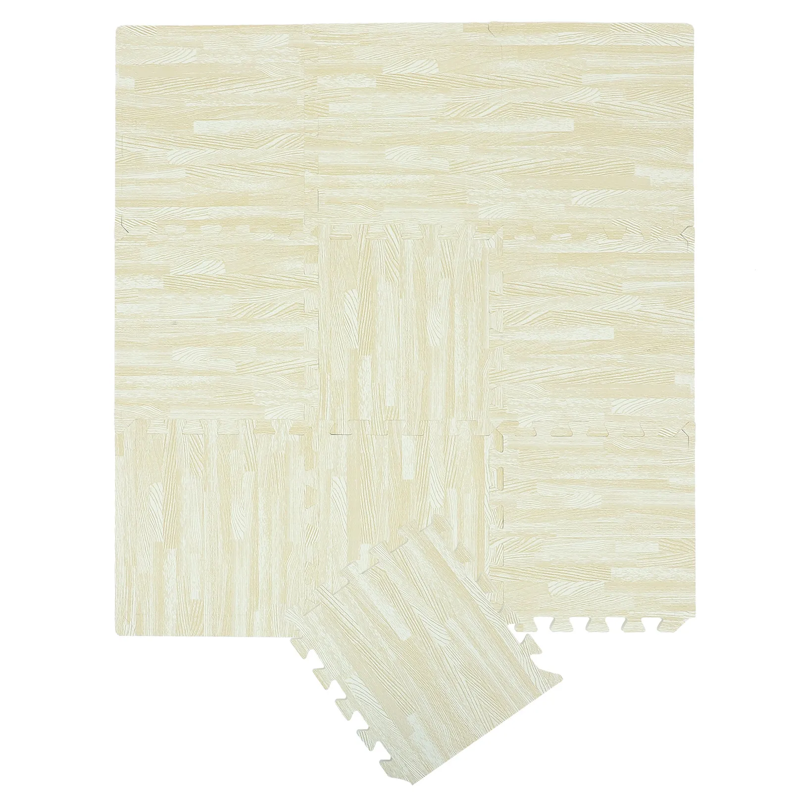 

Набор из 10 детских ковриков для ползания с текстурой дерева, из ЭВА-пены, напольные плитки, развивающие коврики-пазлы, соединяющиеся пенные маты для игр малышей и детей