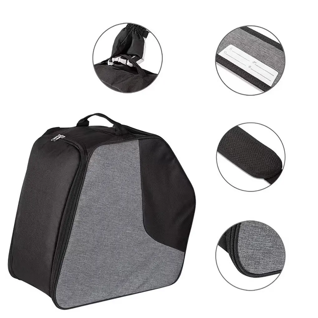 

OxfordCloth Skate Bag With Shoulder Strap Easy To Carry And Transport Backpack For Skates Skates Bag black