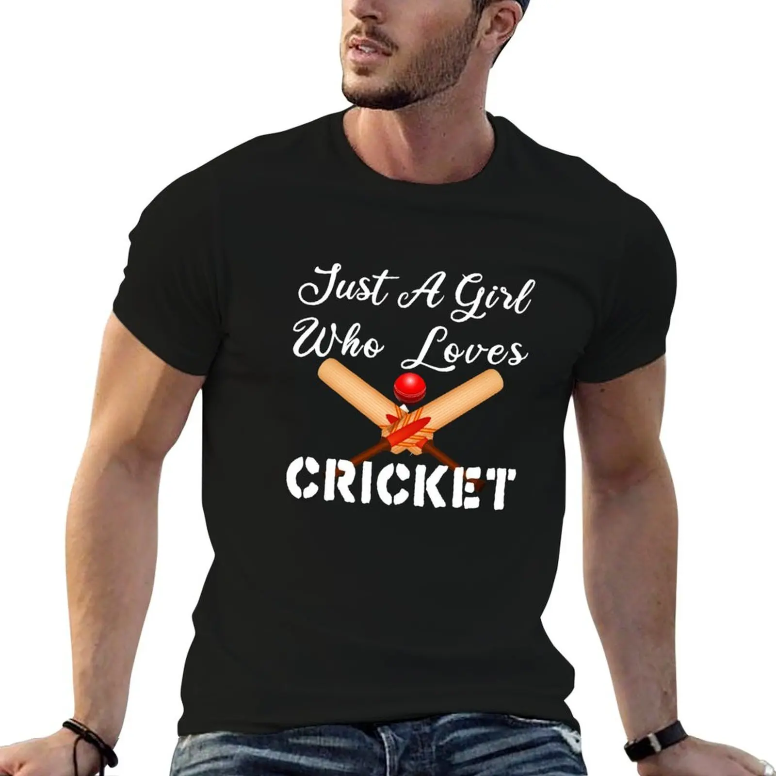 Just A Girl Who Loves Cricket / Cricket Girls / Funny Gift Ideas For Cricket Lover T-Shirt