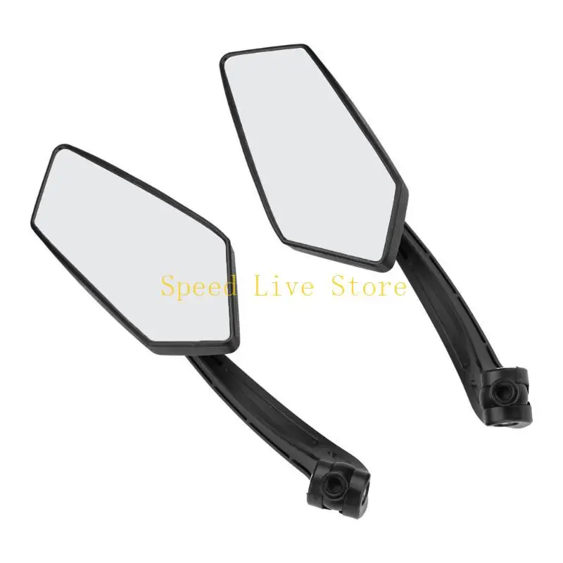 547C 1Pair Rearview Side Mirrors Scooter Adjustable Rotating Mirrors with Bolt