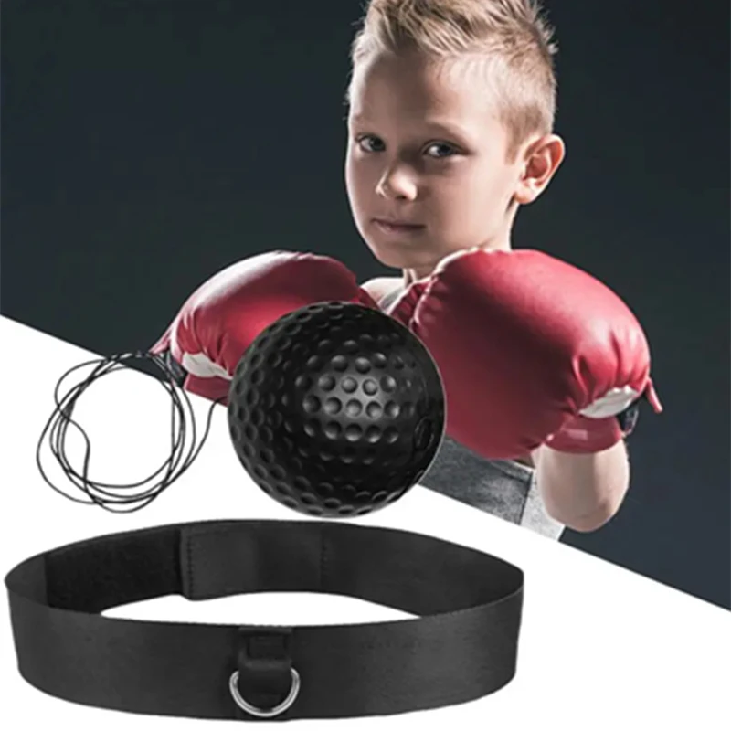 Boxing Training Reflex Balls Headband React Ball Set For Child Training Boxing Workout Equipment Beginners Fitness Reflex Ball