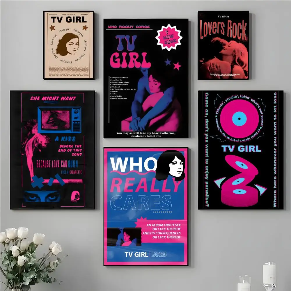 

Band A-TV G-Gril Anime Poster HD Waterproof Canvas Art: Aesthetic Wall Decor Home,Bar & More