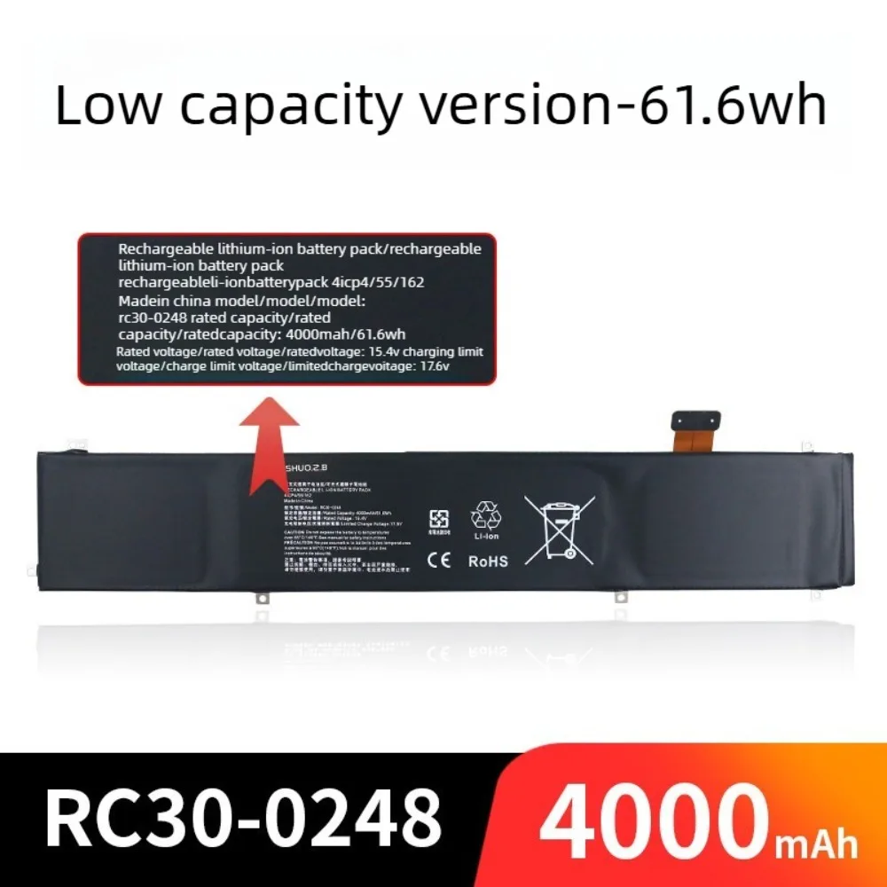 15.4V 5209mAh 80Wh RC30-0248 Battery For Razer Blade 15 Advanced Model RZ09-02386 02385 RC30-0248 Laptop battery