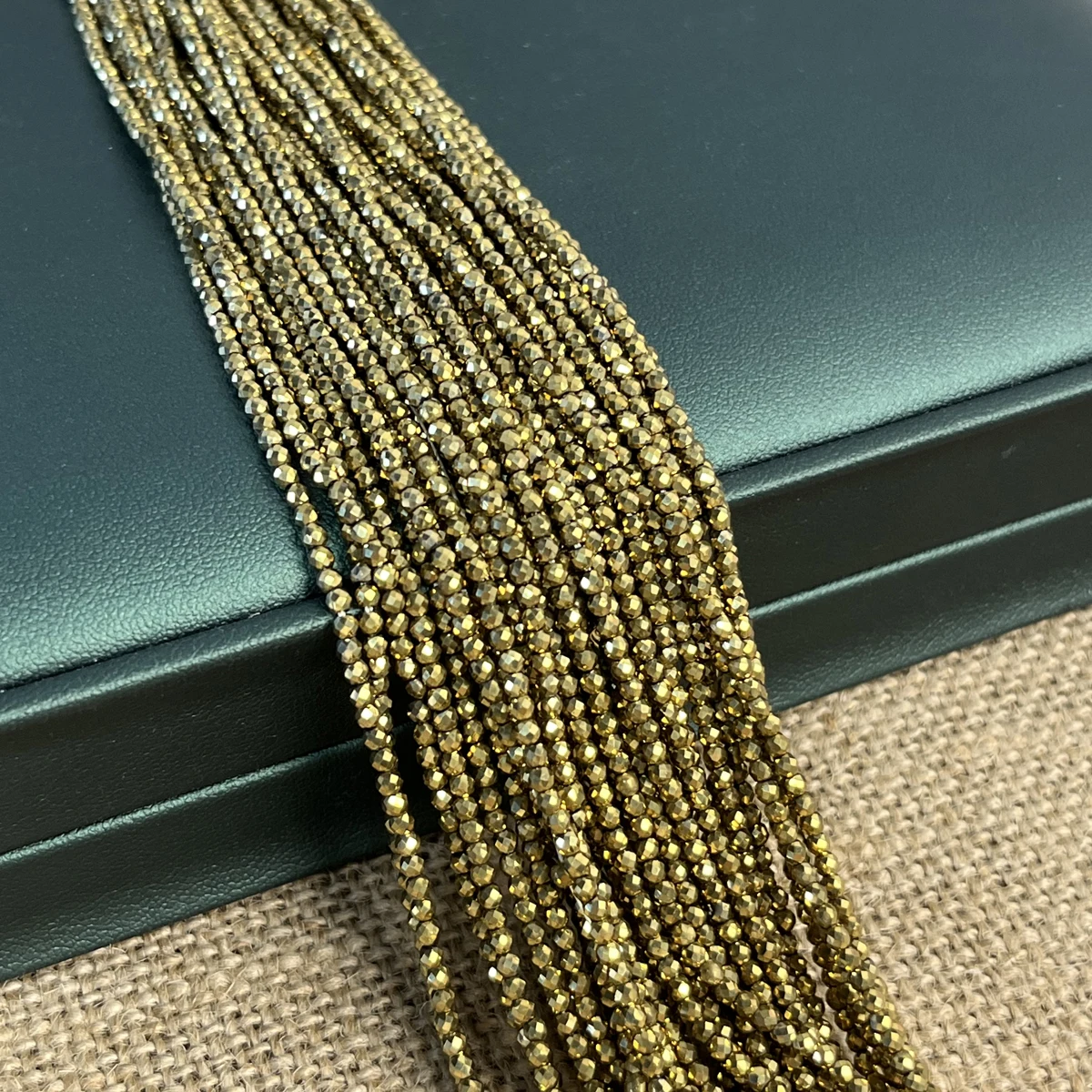 5pcs 2/3mm Round-Cut Natural Stone Glass Spinel Semi-Finished Beads for Jewelry Making DIY Necklaces Bracelets Accessories 36cm