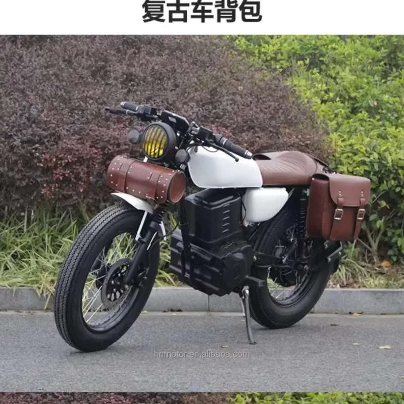 CG Retro Electric Dirt Bike Off-Road Motorcycle  Removable Battery for Adults 72V Voltage  for City Riding