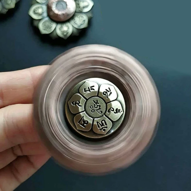 Novelty Zen Buddha Fidget Spinner Metal EDC Stress Relief Gadgets ADHD Anxiety Quiet Toys Adults Teens Kids Unique Gifts