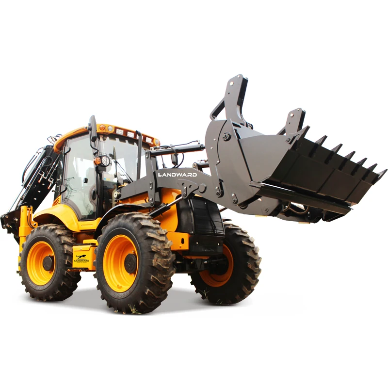 High Horsepower Backhoe Loader EPA/Euro 5 All Terrain Backhoe Excavator Multi-Function 4WD Off-Road Loading Tractor Customized