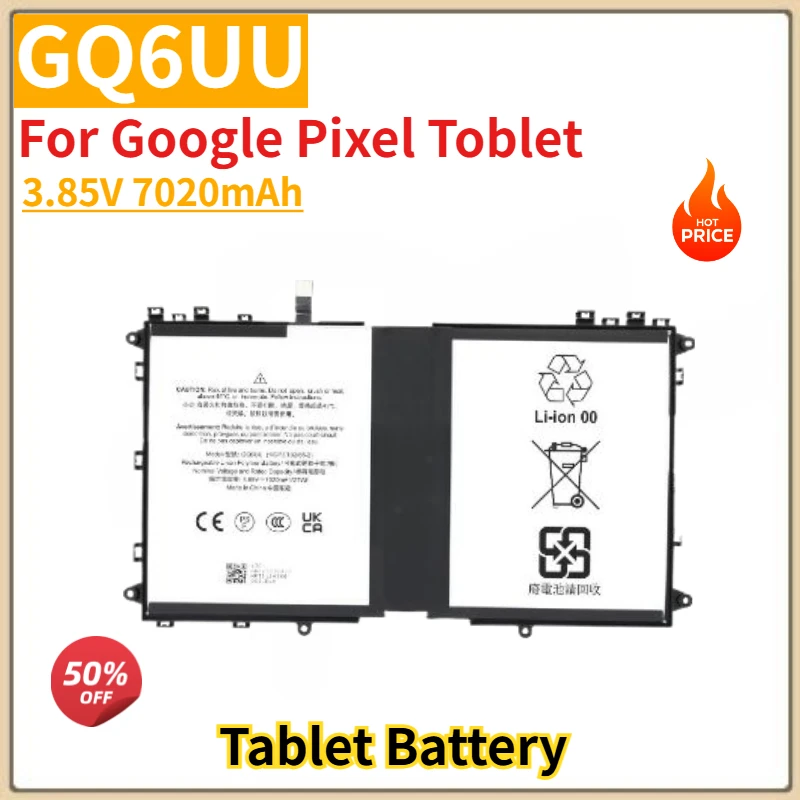 

High Quality GQ6UU Battery 3.85V 7020mAh for Google Pixel Toblet Brand New Replacement Battery