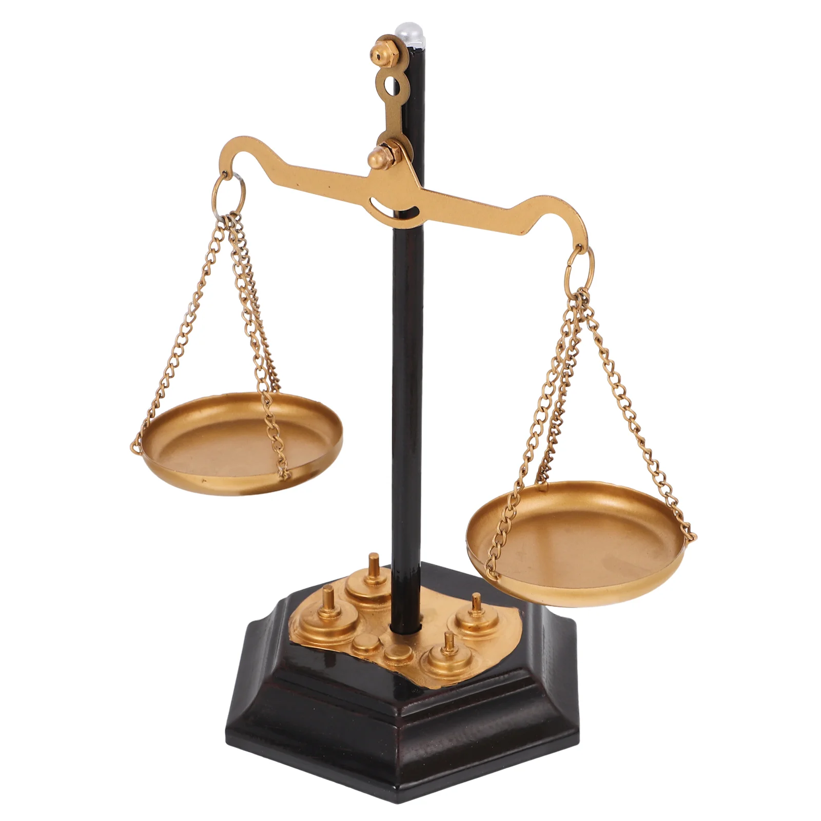 Toy Vintage Decorations Office Dining Table Libra Jewelry Tower Iron Balance Scale for Room