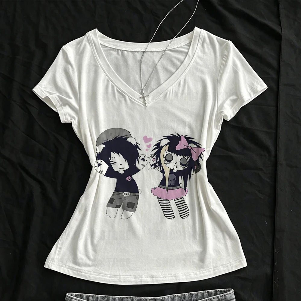 Summer Clothing Trends For Women 2026 - T-shirt graphique Y2K pour femme, vêtements