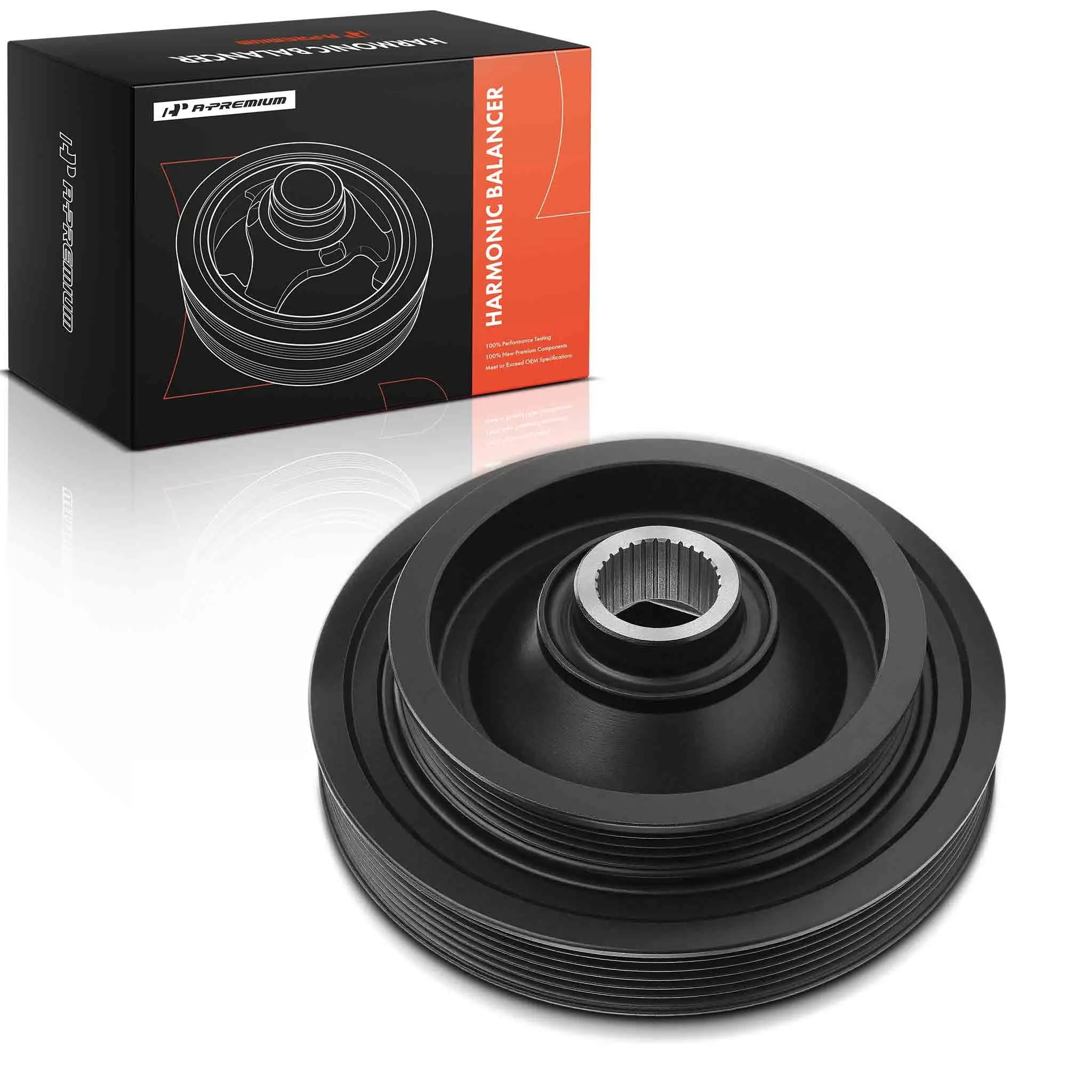 A-Premium Engine Harmonic Balancer for Honda Accord 1998-2002 Pilot 2003-2004 Odyssey 1999-2004 Acura MDX 2001-2002 TL 1999-2003