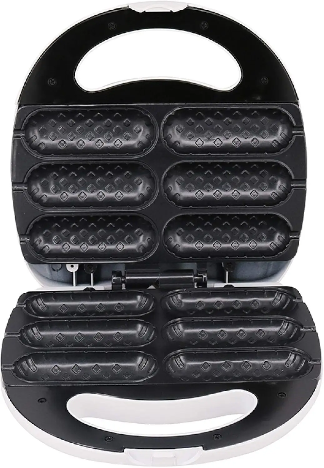 محمصة ساندويتش، صانع الوافل هوت دوج الذرة المقرمشة الكهربائية، ماكينة صنع الكعك الفرنسية الصغيرة هوت دوج اسكيمو السجق الإفطار Pa