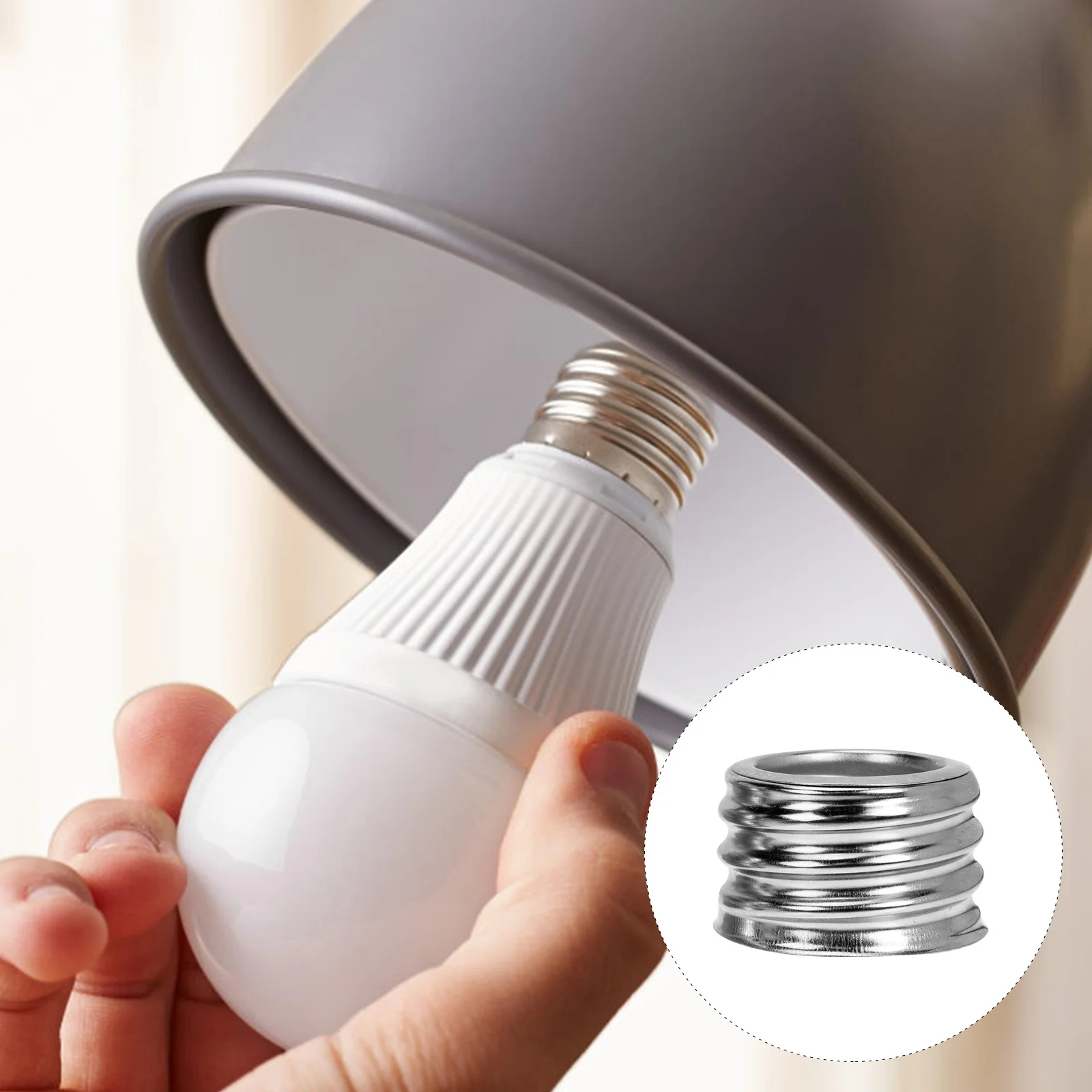 

15Pcs Durable Light Bulb Converter E27 to E40 Adapter for Workshops Carports LED Bases Light Bulb Adapter Lamp Converters