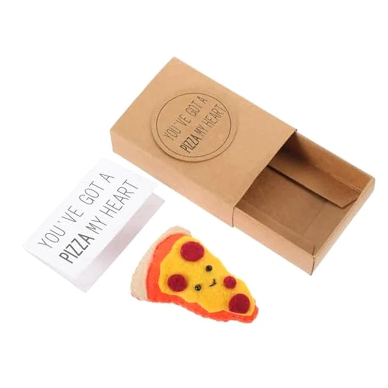 1 Set Mini Pizza Boxes Mini Pizza Toy Gift Box Friendship Inspired Gift Cute Novelty Present