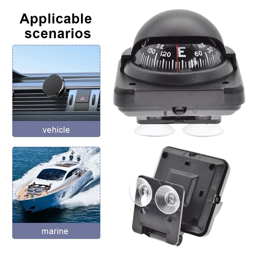 Navigation Magnetic Compass Multi-function Digital Marine Voyager Nautical Marine Compass for Car Watercraft Boat Caravan Truck