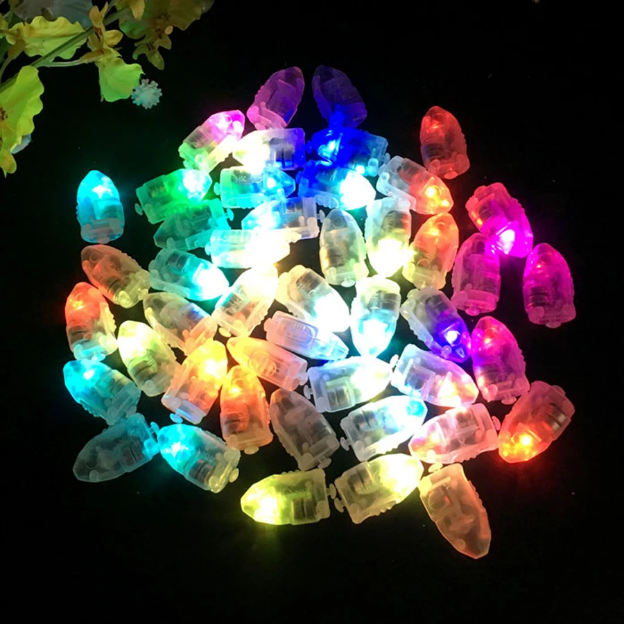 50pcs/lot White LED Balloon Lights for Paper Lantern Balloon Light Blue Warm White Mini Leds Lamps for Wedding Party Decoration