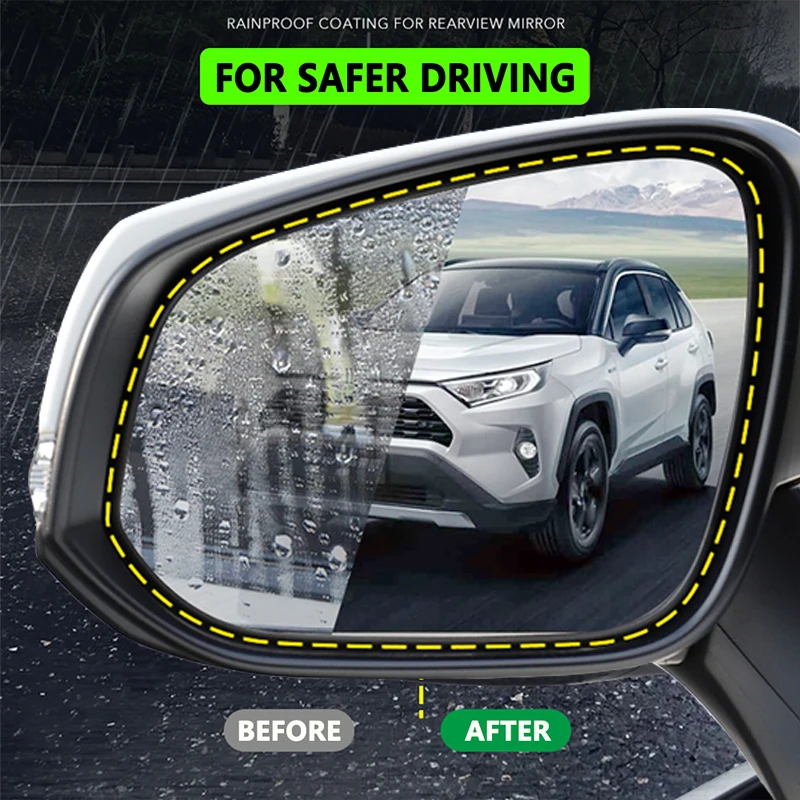 For Nissan Qashqai 2014~2020 J11 Car Rearview Mirror Protective Film Anti Dazzle Waterproof Anti Fog Rainproof Film Accessories