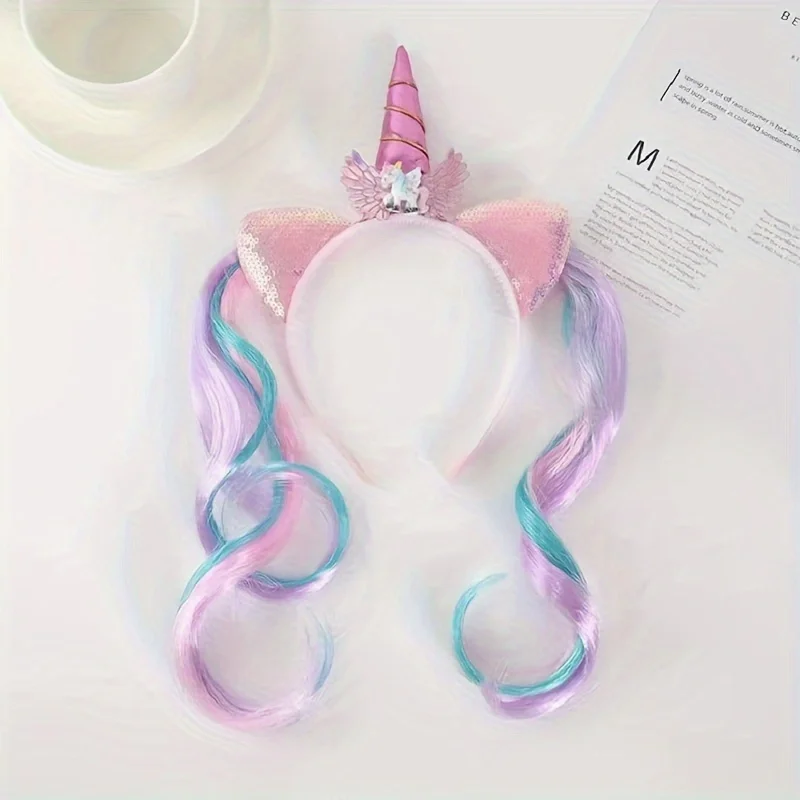 A cute and shiny headband for birthday parties and festivals - sparkling hair accessory