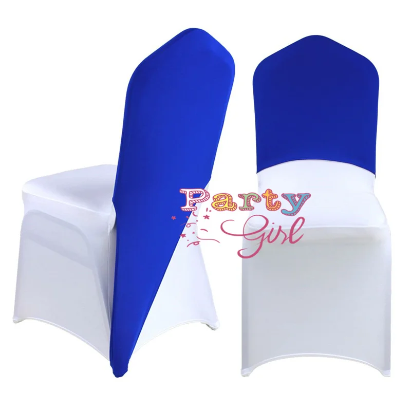 10PCS Red Wedding Lycra Spandex Chair Cap For Stretch Chair Cover Event Party Decoration
