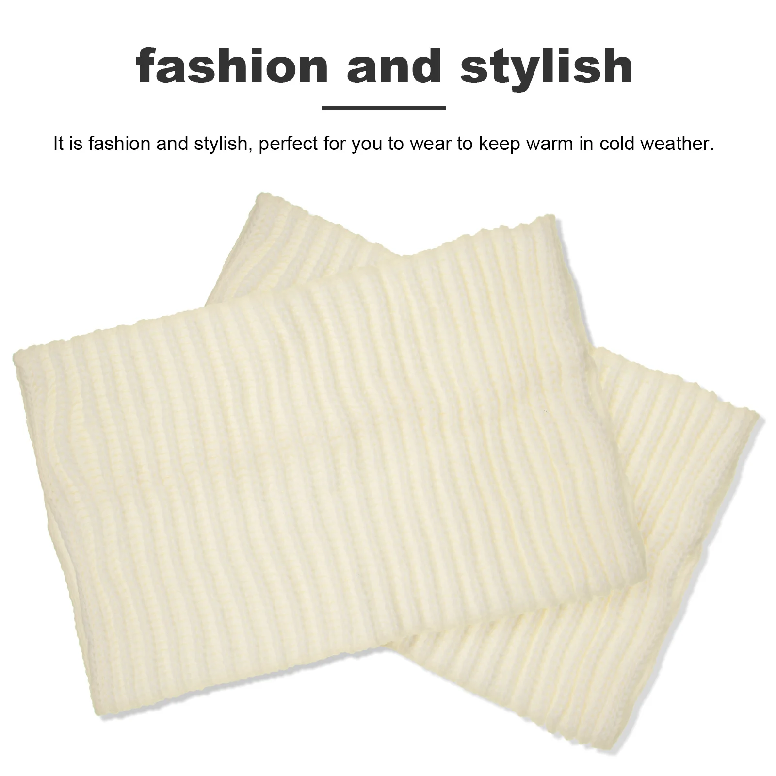 

Small Neck Scarf Knitted Thick Warm Winter Accessory For Men Women Loop Shawl Lightweight Neckerchief