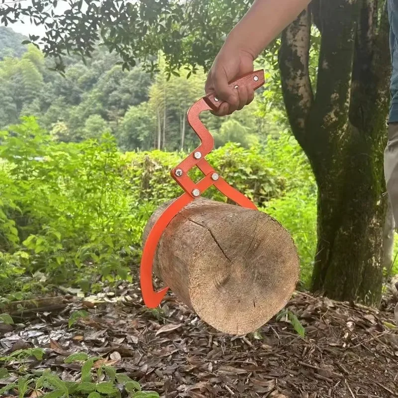 Log Tongs Hand Lifting Grapple Hook Wooden Claw Suit For Garden Wood Handling Tools Firewood Tongs Log Lifter 8/12/20 Inch