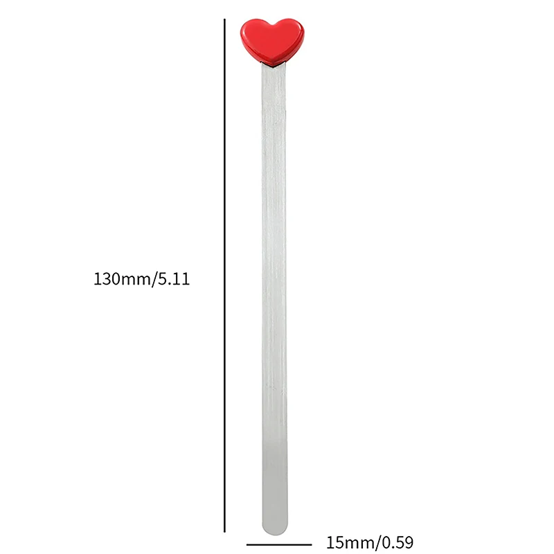 Fashion Simple Design Love Heart Metal Bookmarks Creative Beautiful High Quality Bookmark Gift School Office Supplies Stationery