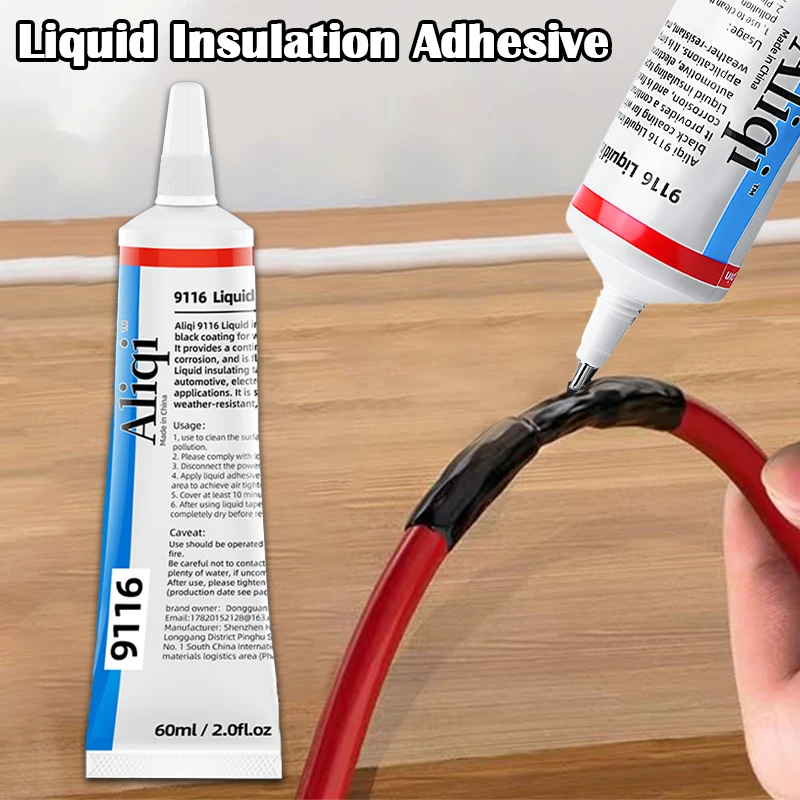 Ruban électrique liquide étanche 15 ~ 300ml, pâte isolante en caoutchouc, colle de ligne fixe pour fils et câbles, colle isolante à séchage rapide