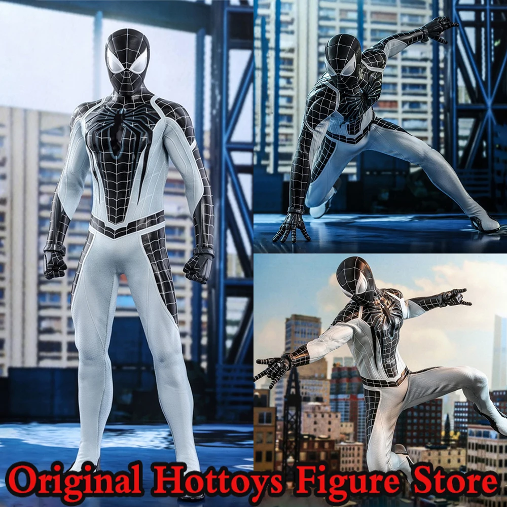 HOTTOYS HT VGM36 1/6 Scale Men Soldier Spider Man Superhero Negative Space Suit Full Set 12-inch Action Figure Doll Fans Gifts