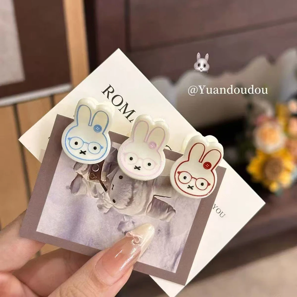 Kawaii Miffy مقاطع الشعر الصغيرة لطيف الكرتون مشبك شعر مقاطع الجمالية اكسسوارات تصفيف الشعر اكسسوارات أرنب دبوس الشعر فتاة هدية #6