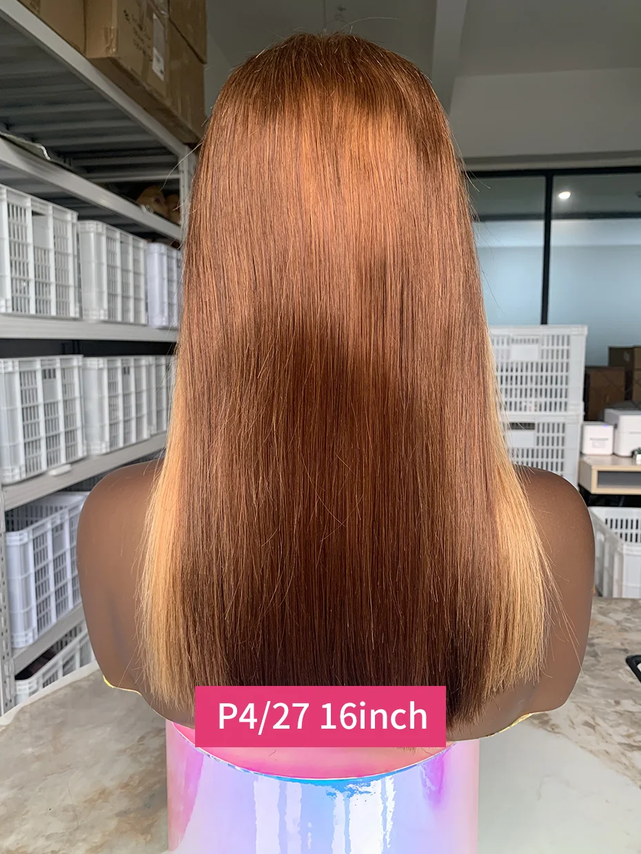 250% جودة عالية الفيتنامية 13x4 سوبر مزدوجة تعادل الدانتيل الجبهة الباروكات شعر الإنسان بوب 4 27 الملونة العظام مستقيم الدانتيل شعر مستعار أمامي