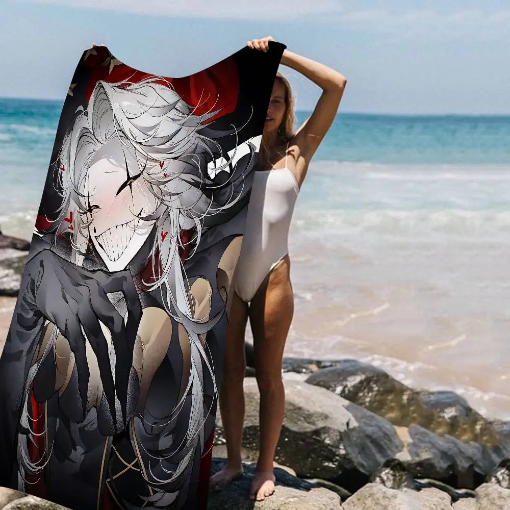 Pierrot The Freak Circus Funny Game Microfiber Printed Beach Towel Mountain Climbing Yoga Beach Swimming Running Absorbent Towel