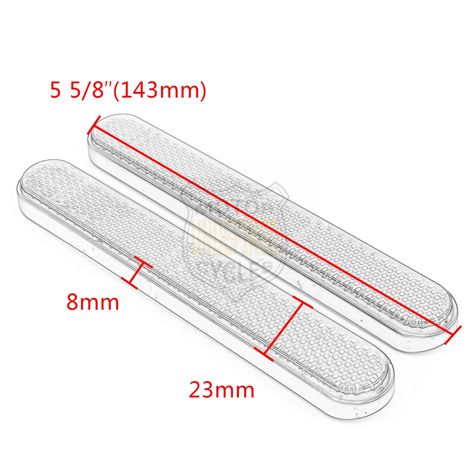 Motorrad Gabel Reflektor Aufkleber Unteren Beine Slider Satteltasche Latch Abdeckung Sicherheit Warnung Für Harley Sportster XL Universal – Detail 1