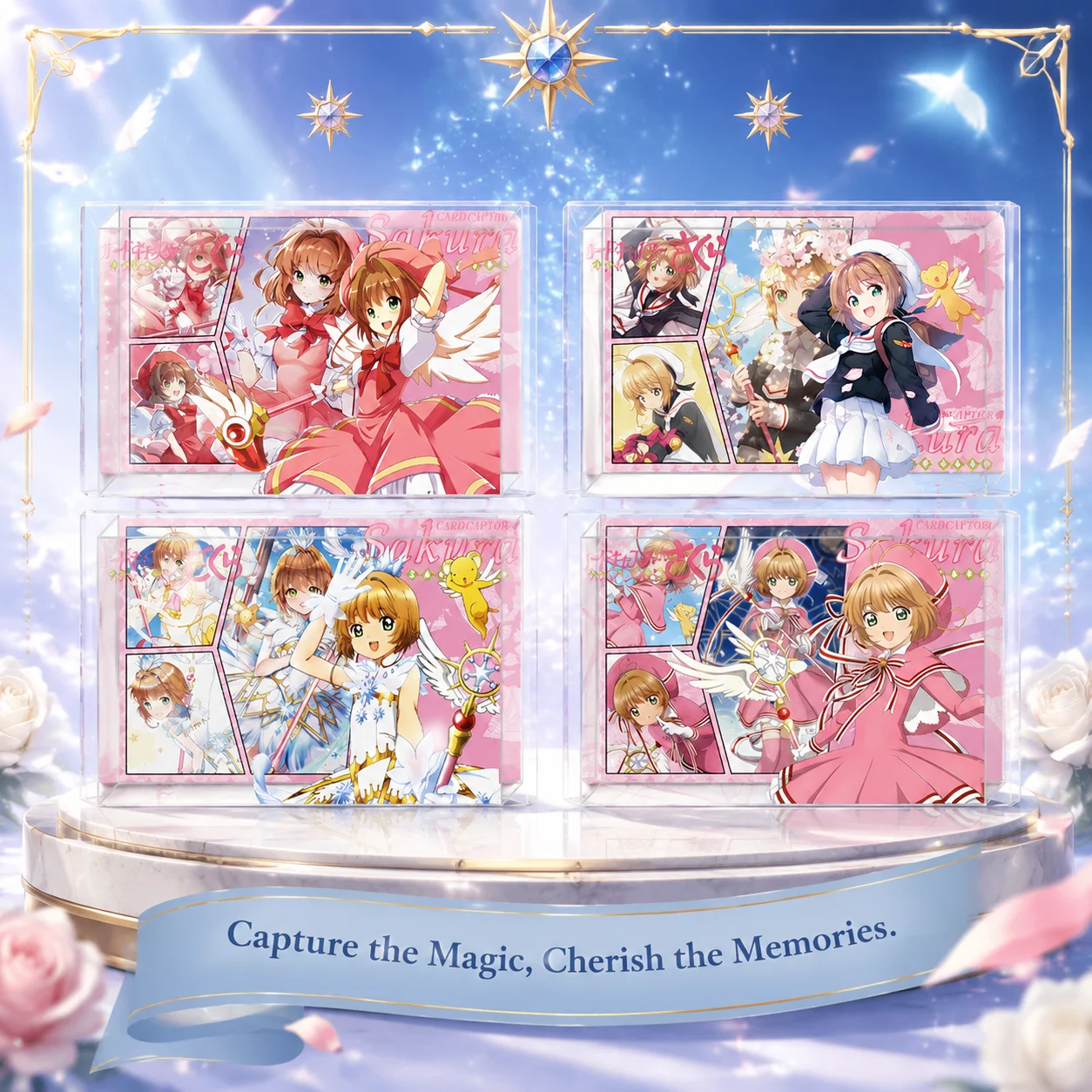 Magic Knight Cardcaptor Sakura Acrylic Block Crystal Cube Clear Stand Anime Figure Decoration