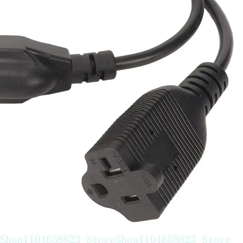 652F IEC C14男性プラグエクステンションパワーケーブル3pinコネクタIEC320-C14からNEMA 5-20R+5-15Rコンバーターアダプターケーブルコード